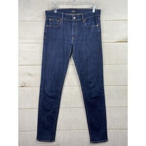 Ralph Lauren Jeans Women 29 Blue Denim Tompkins Skinny Zip Fly Stretch